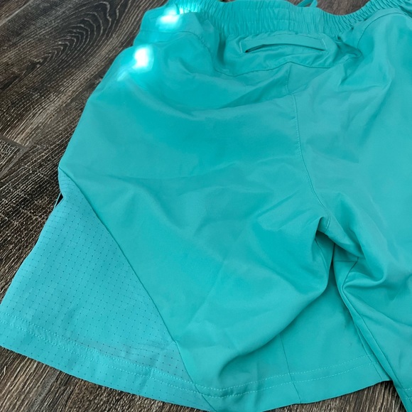 Blue mens running shorts - Picture 4 of 5